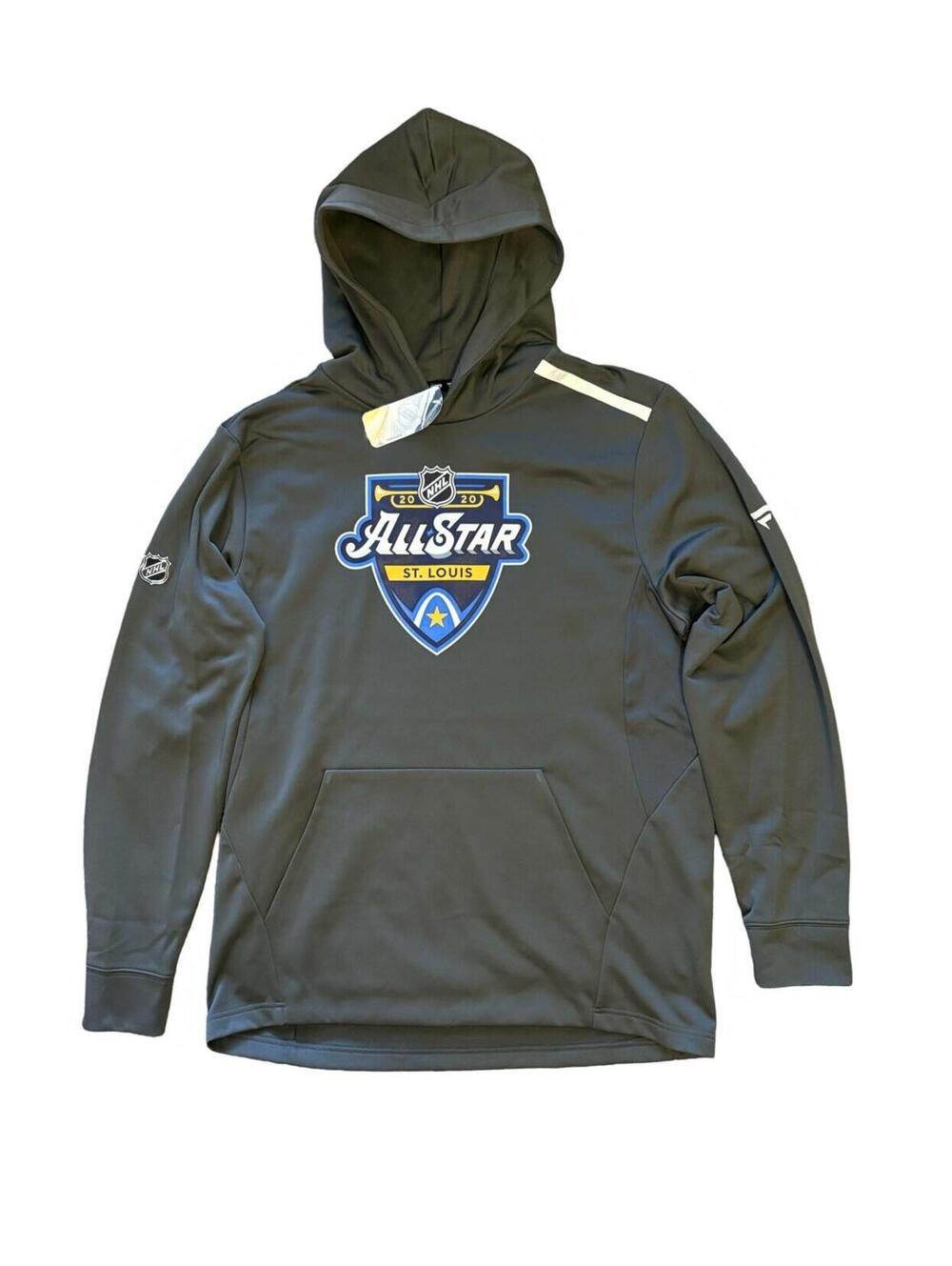 2020 NHL All-Star Game Hoodie Sweatshirt Men's Large Fanatics Gray SUPER RARE